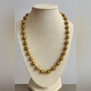 Vintage Womens Gold Tone Intricate Filigree Detailed Halikon Princess Necklace